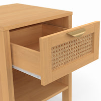 IDMarket - Lote de 2 mesillas EDHEN con 1 cajón + 1 nicho