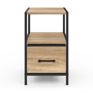 IDMarket - Lote de 2 mesillas UTAH, 1 cajón y 1 nicho