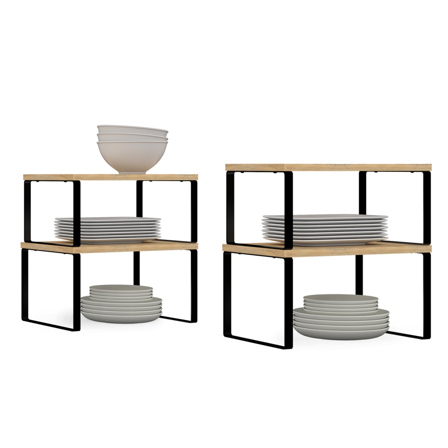 IDMarket - Lote de 4 estanterías DETROIT para armarios