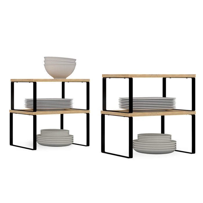 IDMarket - Lote de 4 estanterías DETROIT para armarios