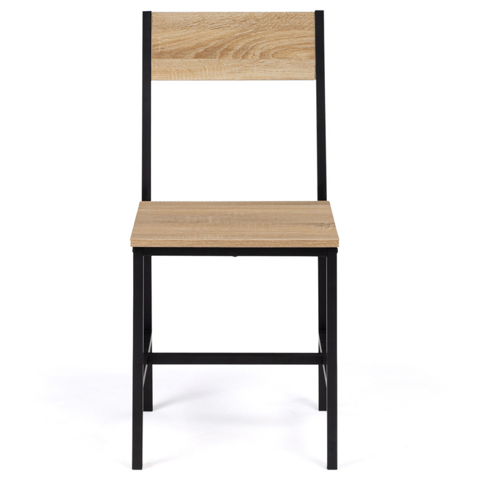 IDMarket - Lote de 4 sillas de cocina de diseño industrial DETROIT