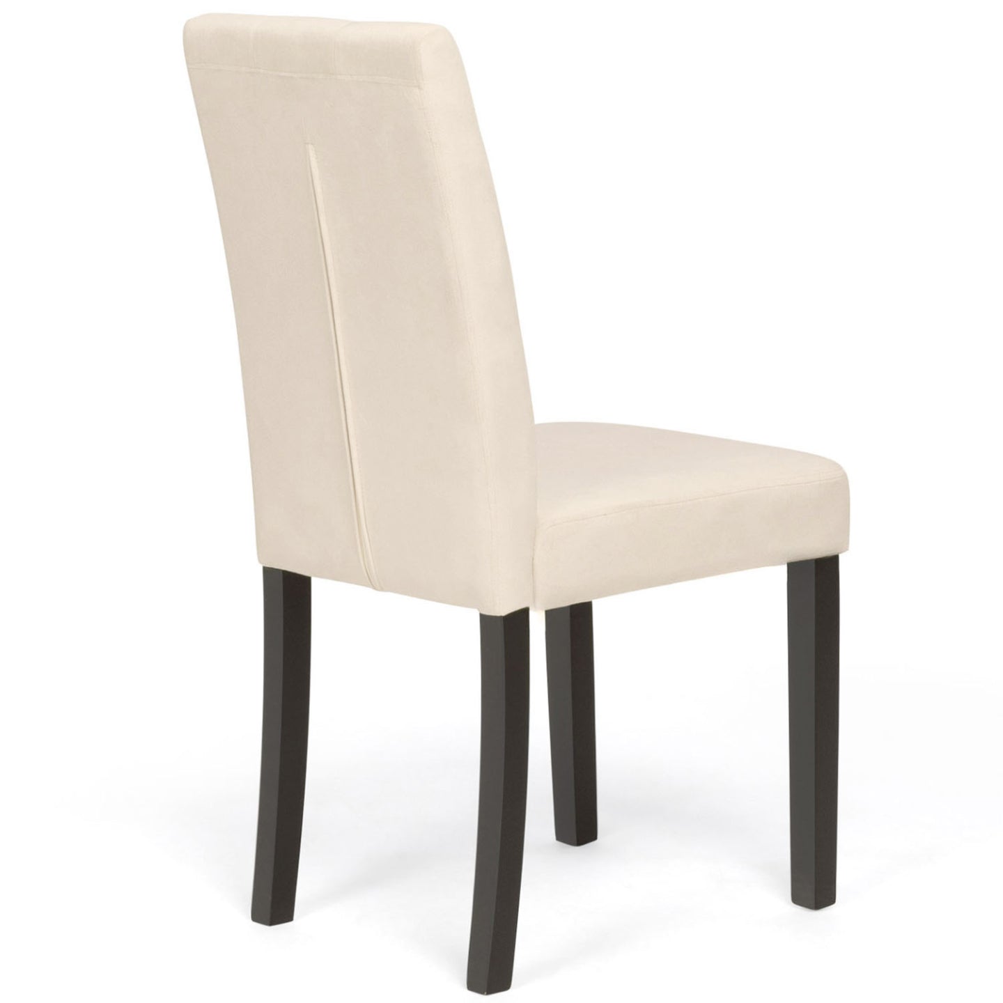 IDMarket - Lote de 4 sillas POLGA tapizadas en terciopelo beige con patas negras