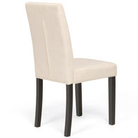 IDMarket - Lote de 4 sillas POLGA tapizadas en terciopelo beige con patas negras