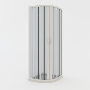 Box doccia a soffietto in PVC 70x90 cm H 185 mod. Loto con apertura centrale