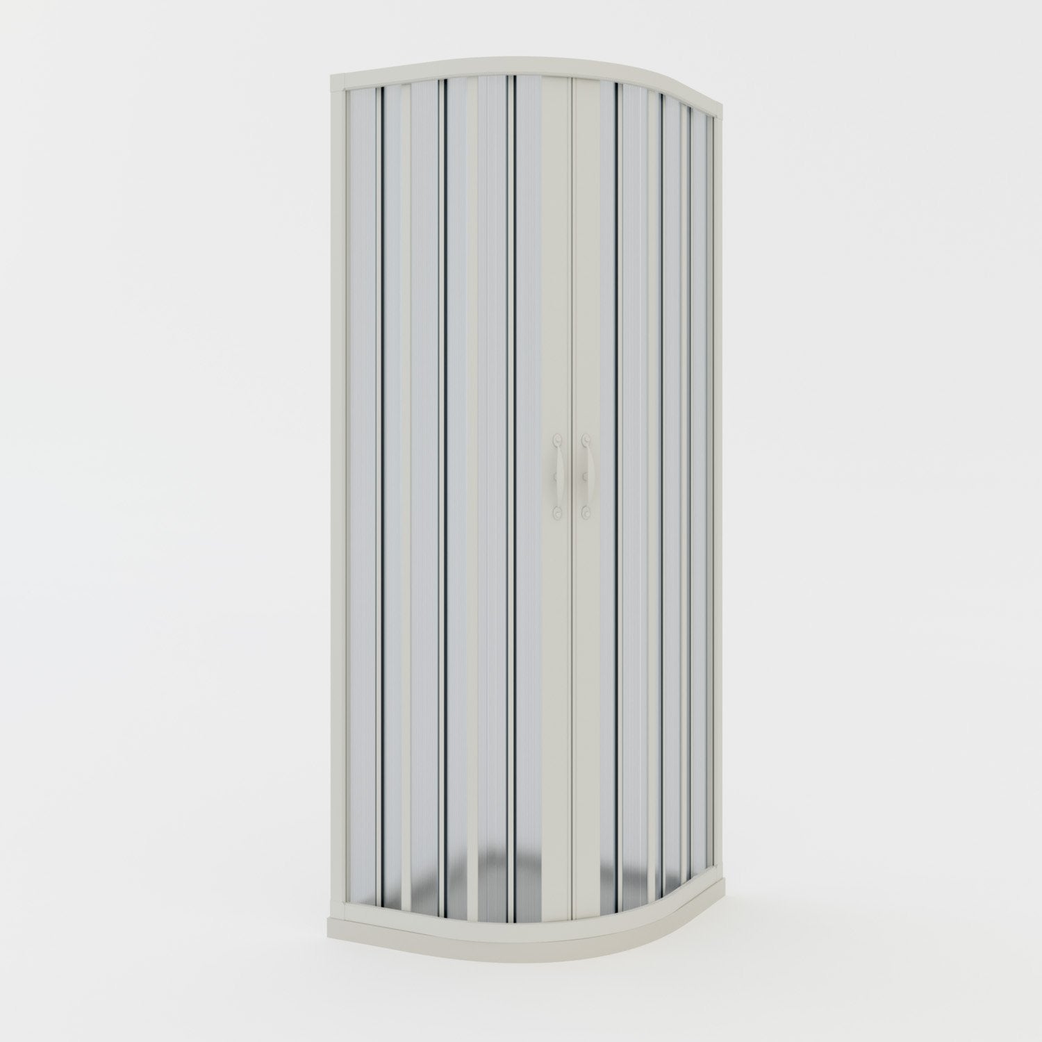 Box doccia a soffietto in PVC 90x90 cm H 185 mod. Loto con apertura centrale