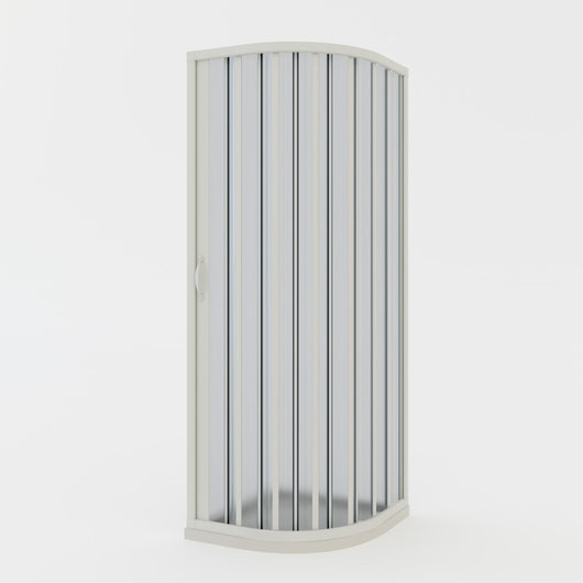 Box doccia a soffietto in PVC 90x90 cm H 185 mod. Loto con apertura laterale