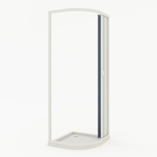 Box doccia a soffietto in PVC 90x90 cm H 185 mod. Loto con apertura laterale