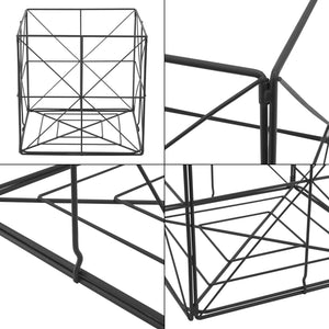 Cesto a Cubo 'Temse' Portaoggetti in Metallo [en.casa]