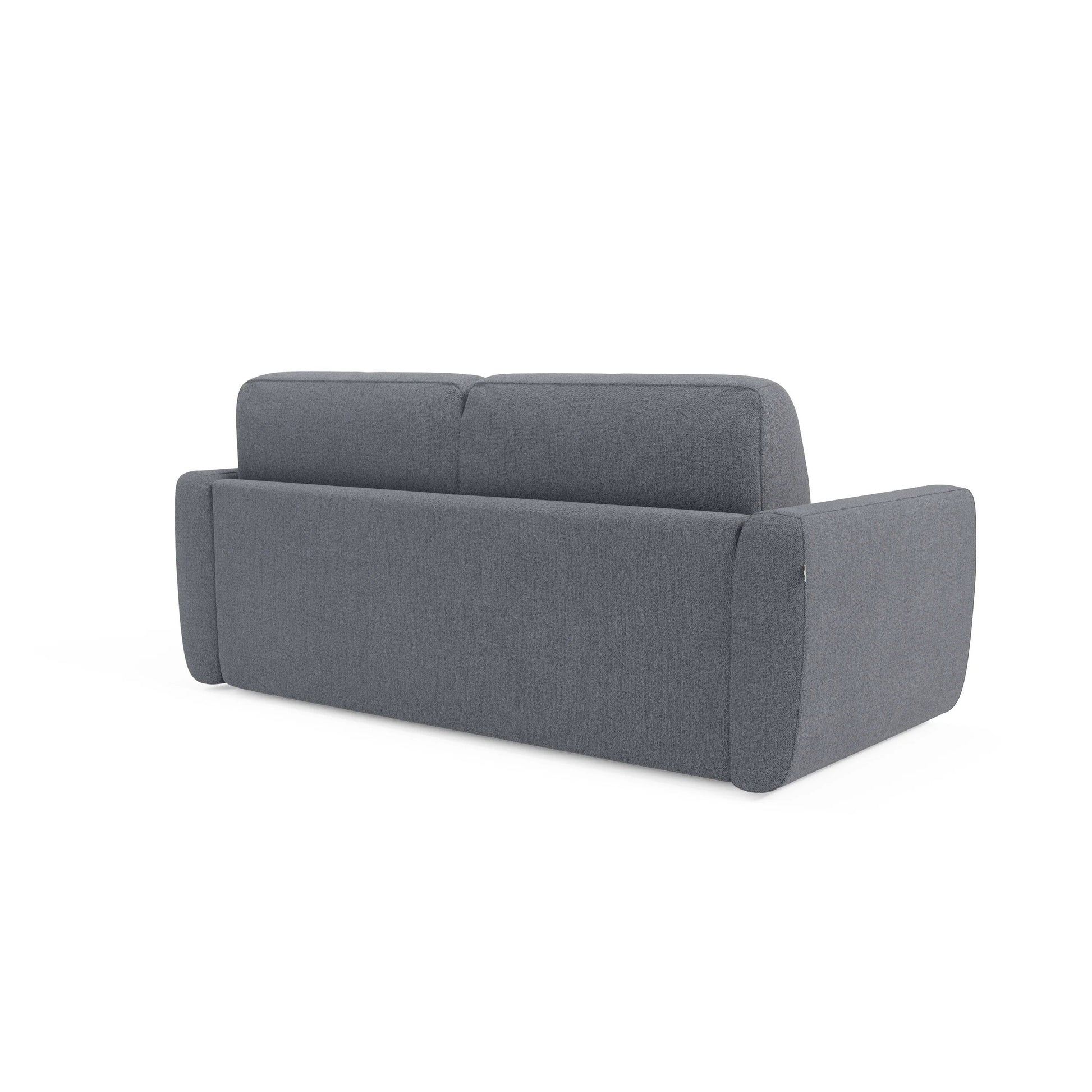 Leonida Divano letto sfoderabile e materasso H18 cm - vano portaguanciali in tessuto Smacchiabile T23 222 cm blu grafite