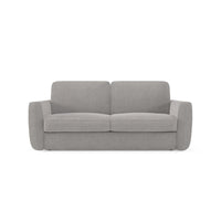 Leonida Divano letto sfoderabile e materasso H18 cm - vano portaguanciali in tessuto Smacchiabile T23 202 cm grigio