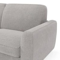 Leonida Divano letto sfoderabile e materasso H18 cm - vano portaguanciali in tessuto Smacchiabile T23 202 cm grigio