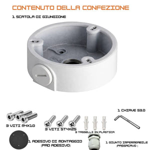 Dahua pfa135 scatola di giunzione in alluminio per telecamere