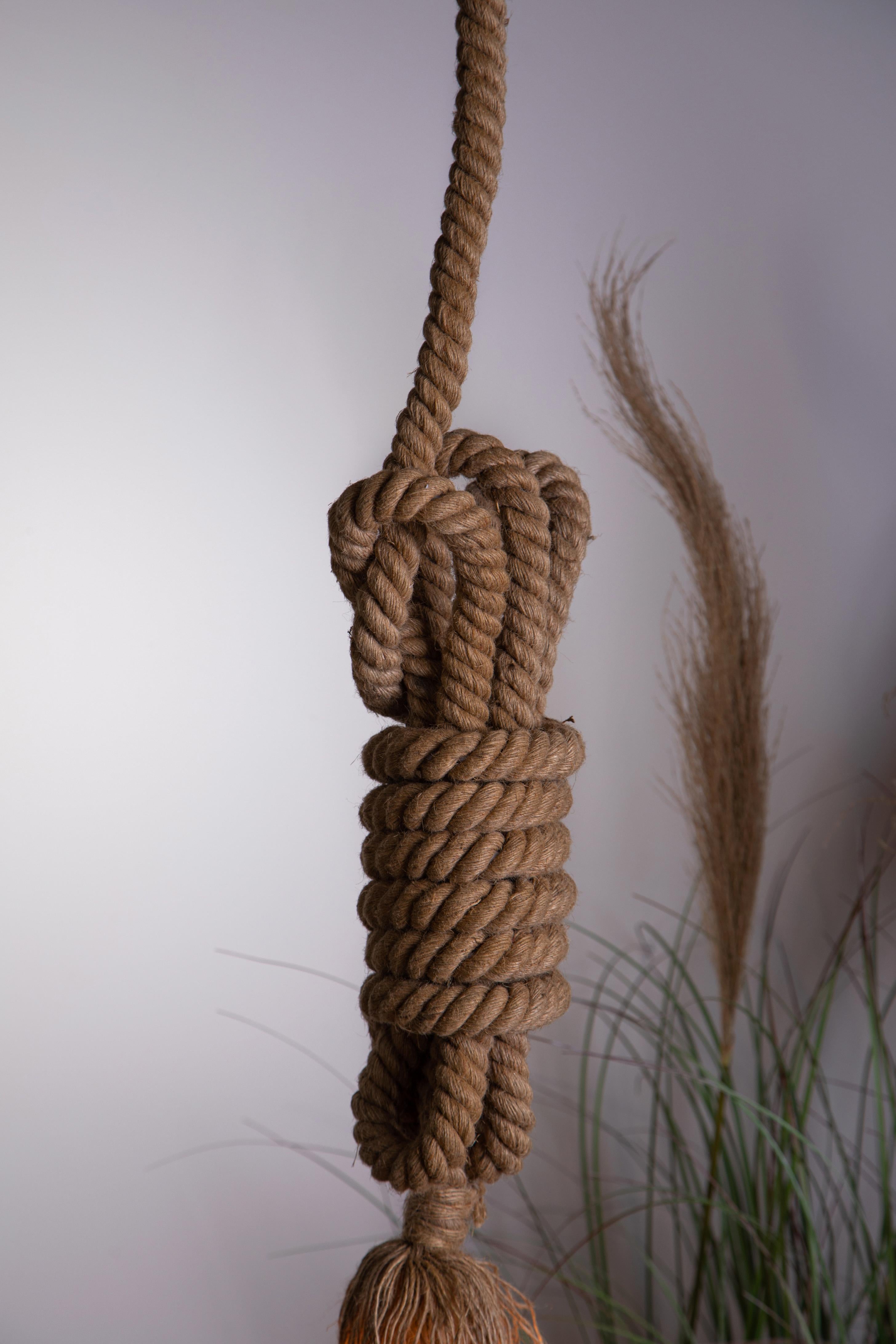 Lampadario con Corda H 105 cm