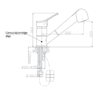 Miscelatore lavello cucina con doccetta estraibile rubinetteria