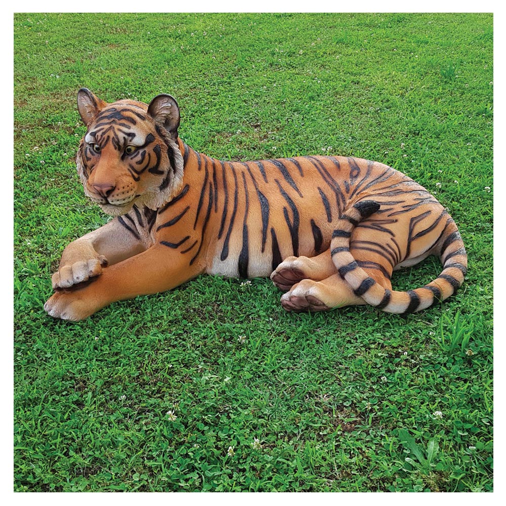 Decorazione da giardino animali tigre del bengala centimetri 100 arredo giardino laghetto magic