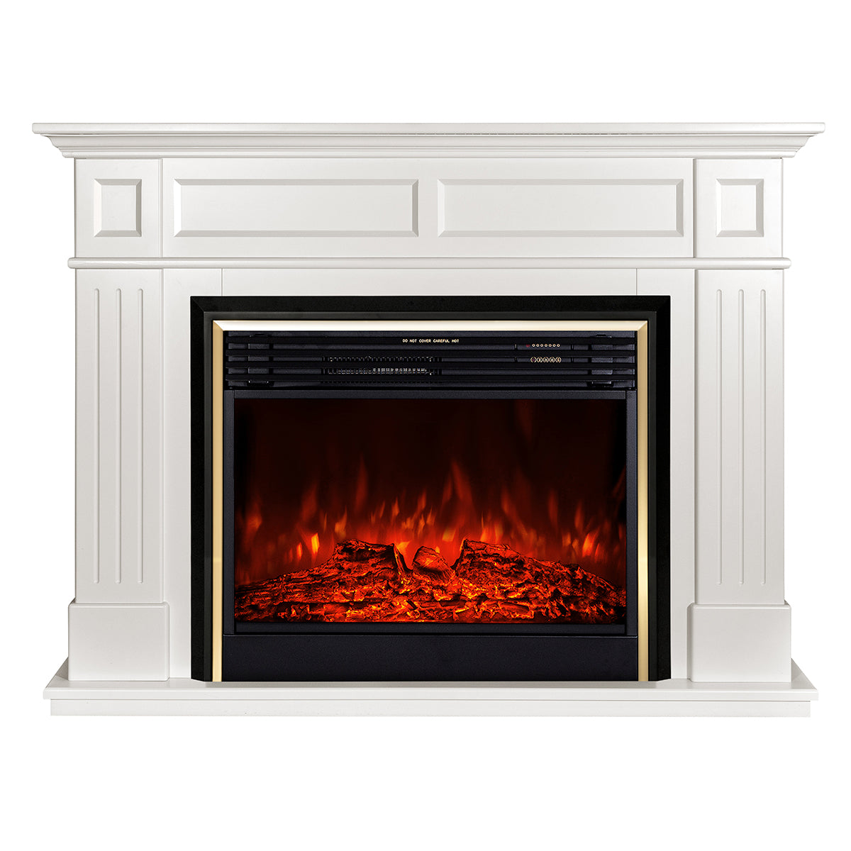 Camino Elettrico da Pavimento 100x132x30 cm Effetto Fiamma 1950W Sicilia & Richi