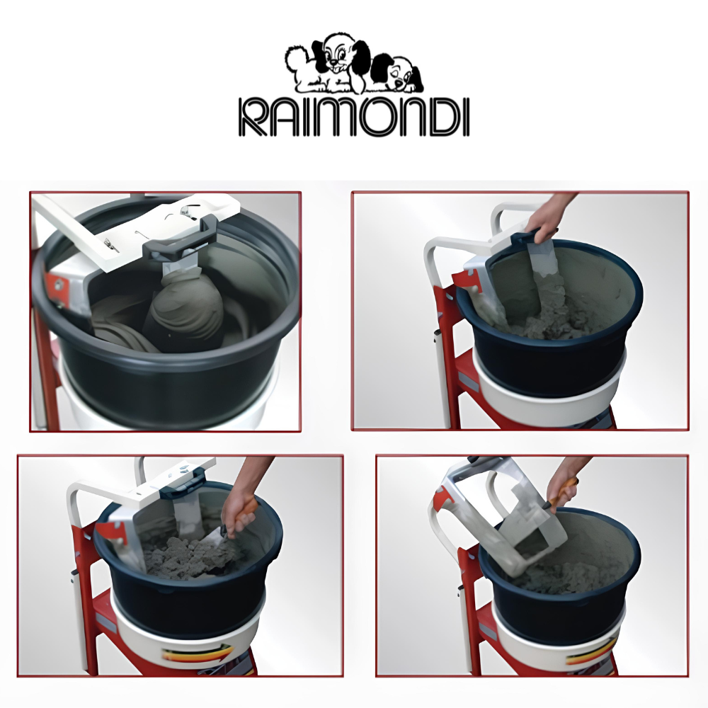 Secchio plastica maniglie 45lt. betoniera iperbet preparazione impasti raimondi