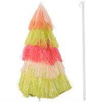 Ombrellone Hawaiano Portatile, Tettuccio Ø160cm, Impermeabile, Altezza fino 180cm