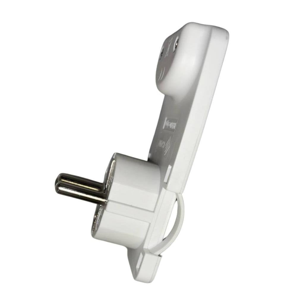 Ecova 30183 spina piatta salvaspazio schuko 16a 2p+t per casa e ufficio