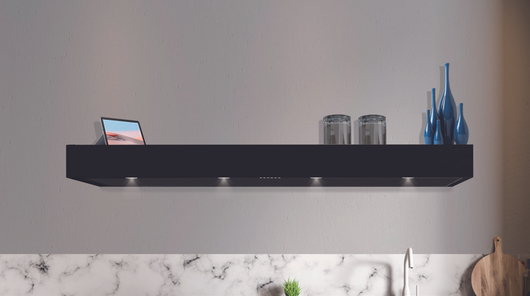 CAPPA MENSOLA PARETE -cm 150X48 â€“ Nera - 900 m3/h