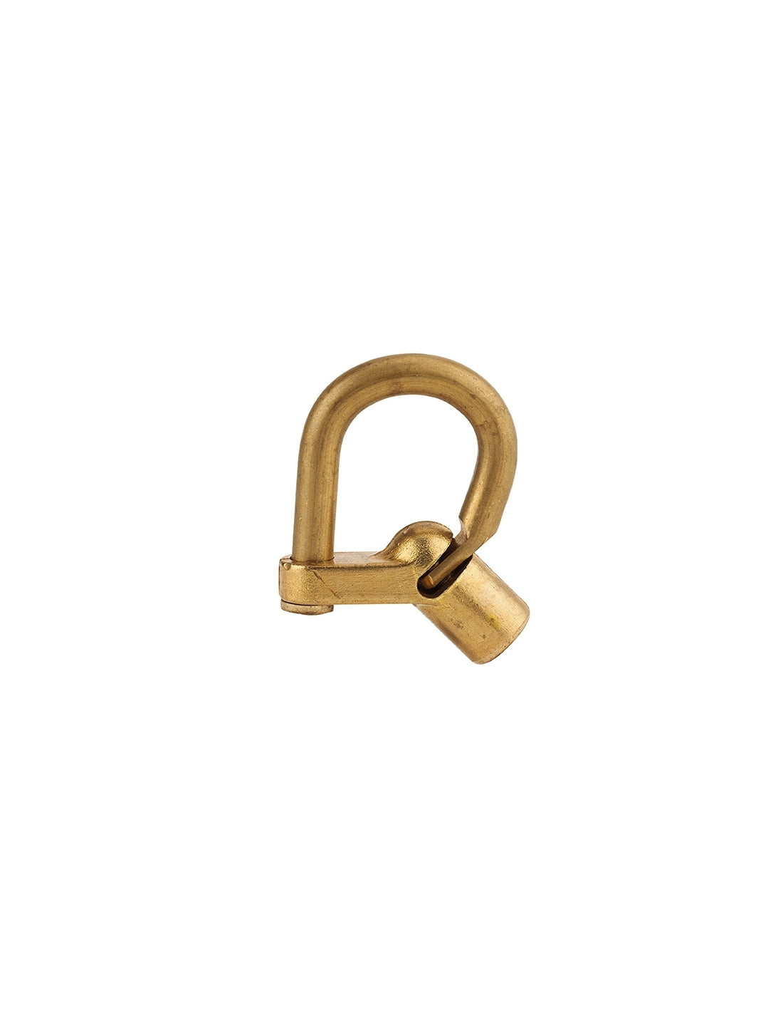 Lucchetto 129C chiave mezzaluna base angolare, ottone, da esterno - contatori, quadri elettrici, VVF, pompieri, manutenzione - THIRARD