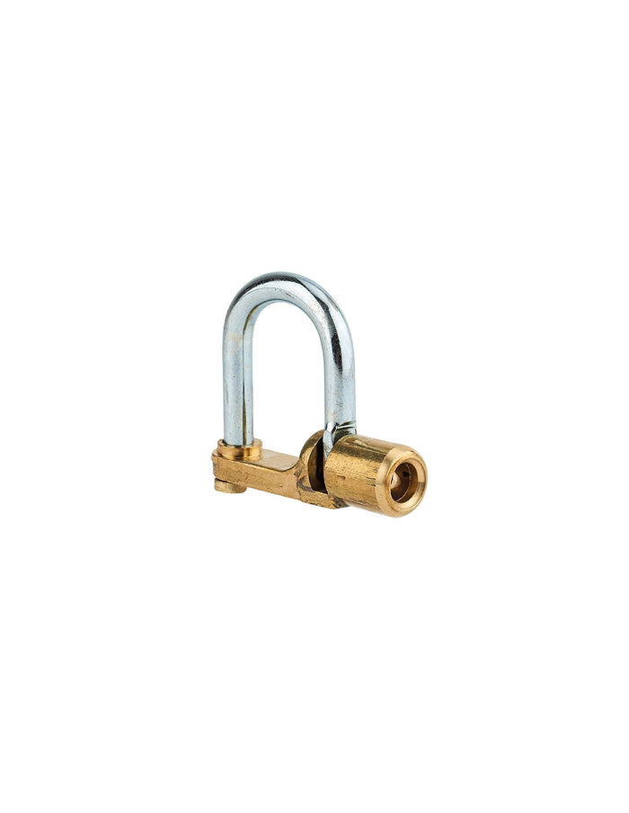 Lucchetto 329 per chiave triangolare base dritta 5mm, arco acciaio, da esterno - contatori, quadri, VVF, pompieri, manutenzione - THIRARD