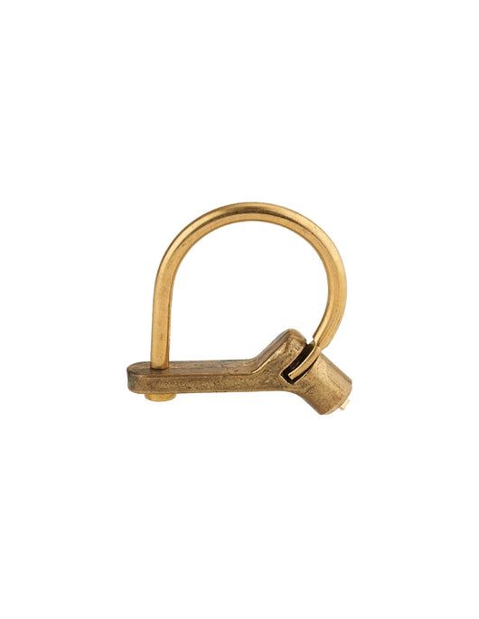 Lucchetto 629C chiave triangolare base angolare 5mm, ottone, da esterno - contatori, quadri elettrici, VVF, pompieri, manutenzione - THIRARD