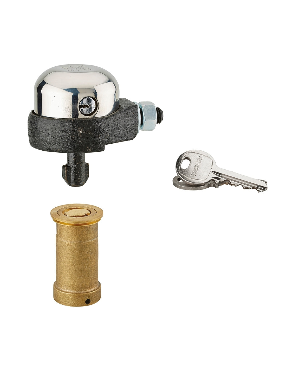 Lucchetto a campana per saracinesca, blindato -  2 chiavi - THIRARD