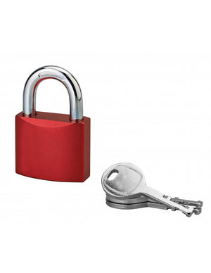 Lucchetto a chiave bombato, alluminio, 40mm, arco in acciaio temprato, 3 chiavi - Serrurerie de Picardie