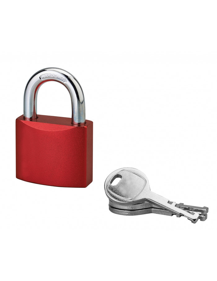 Lucchetto a chiave bombato, alluminio, 40mm, arco in acciaio temprato, 3 chiavi - Serrurerie de Picardie