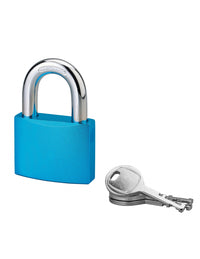Lucchetto a chiave bombato, alluminio, 50mm, arco in acciaio temprato, 3 chiavi - Serrurerie de Picardie