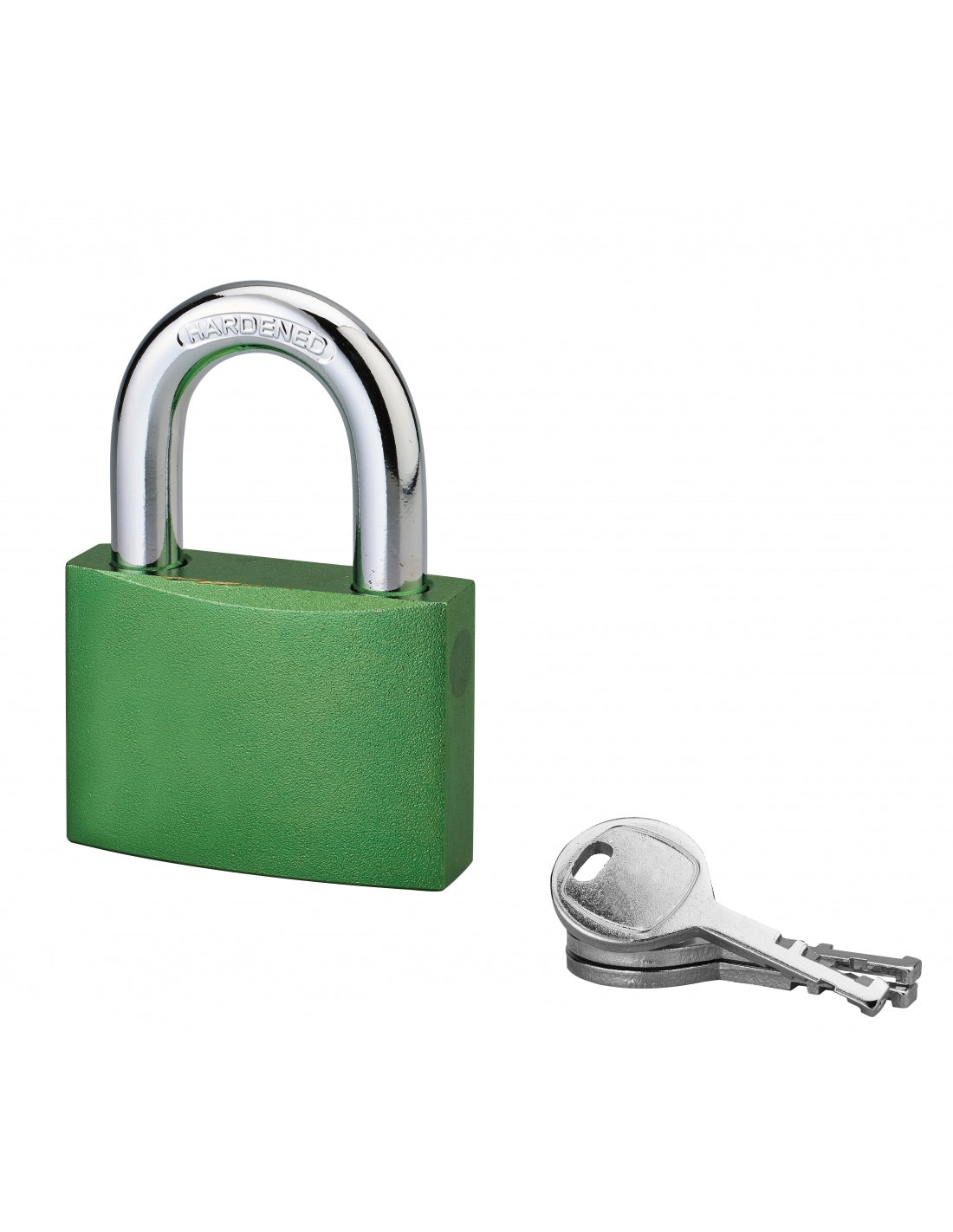 Lucchetto a chiave bombato, alluminio, 60mm, arco in acciaio temprato, 3 chiavi - Serrurerie de Picardie