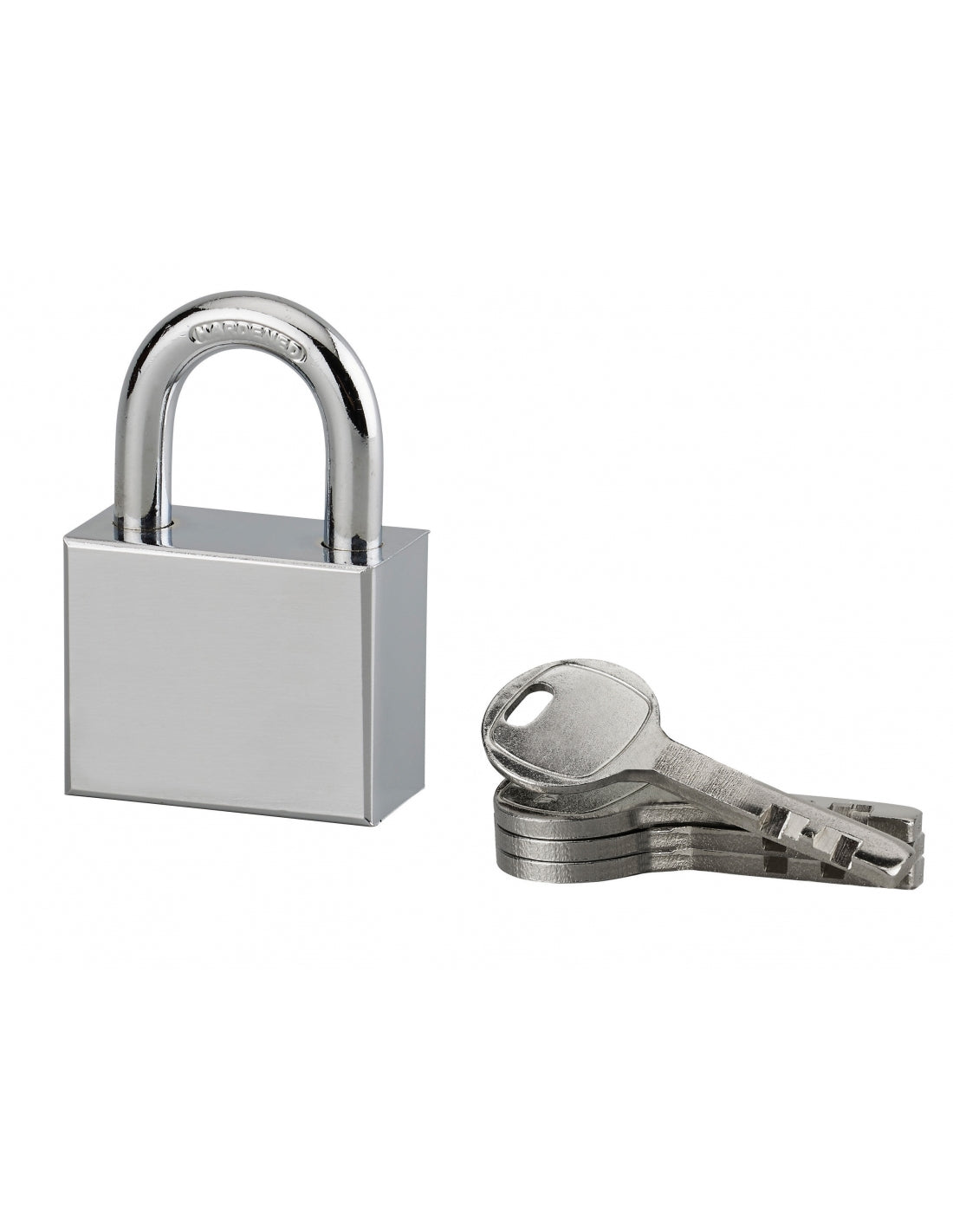 Lucchetto di sicurezza Disk, 4 chiavi reversibili, 40mm, arco in acciaio temprato nichelato, meccanismo a dischi - Serrurerie de Picardie