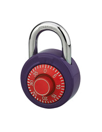 Lucchetto a combinazione College, a rotella, arco in acciaio nichelato - THIRARD