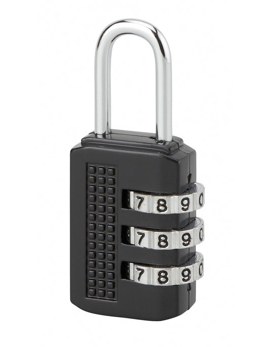 Lucchetto a combinazione Compact 02, bagagli, 3 cifre, 21mm, nero - THIRARD