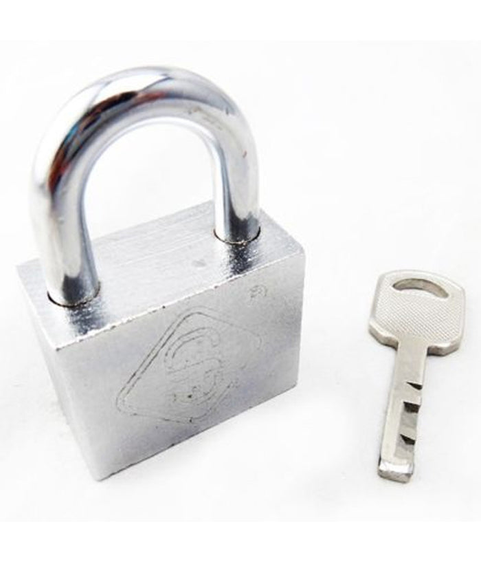 Lucchetto Ad Arco Antifurto In Acciaio Sicurezza Catenaccio 3 Chiavi 50mm         