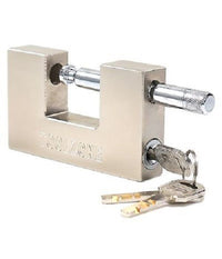 Lucchetto Antiscasso Catenaccio 100mm Corazzato Blindato 3 Chiavi Serranda         