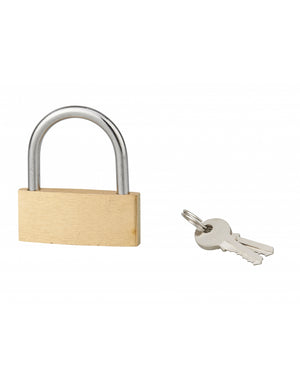 Lucchetto BASIC con chiave, base 60 mm, arco in acciaio, 2 chiavi - SERRUPRIX