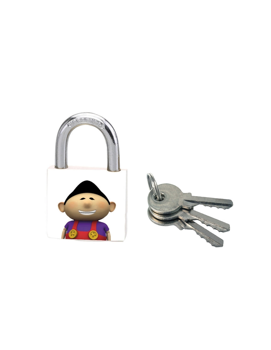 Lucchetto Better World, acciaio, interno, arco in acciaio, 30mm, 3 chiavi - THIRARD