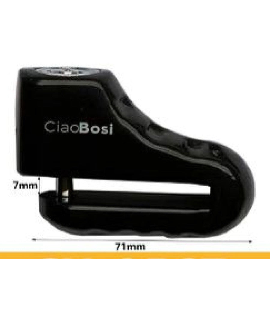 Lucchetto Blocca Disco Con Allarme Sonoro Sicurezza Antifurto Moto Bici Cx-9567         