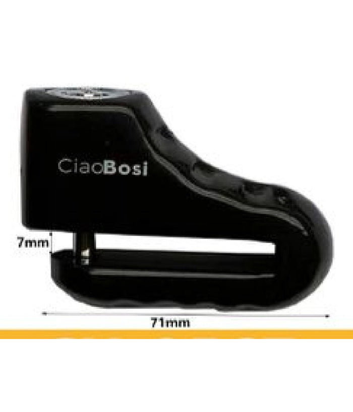 Lucchetto Blocca Disco Con Allarme Sonoro Sicurezza Antifurto Moto Bici Cx-9567         