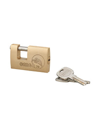 Lucchetto Cargo 70mm, 2 chiavi Transit 2, ottone pieno, arco acciaio inox, serranda, container, garage,  per industria - THIRARD