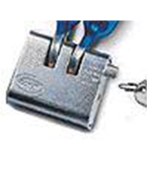 Trade Shop - Lucchetto Catenaccio Corazzato Acciaio Doppia Mandata 80mm Corbin -