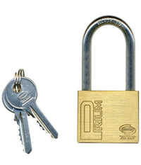 Lucchetto Catenaccio In Ottone Ad Arco Lungo Corbin 25 30 40 50 Mm Con 2 Chiavi         