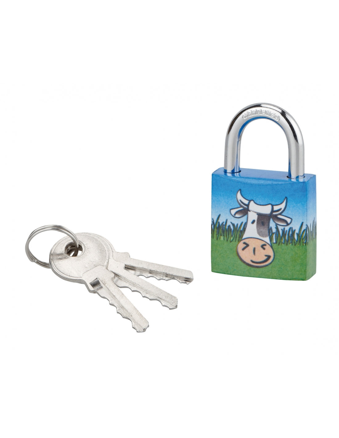 Lucchetto Mucca 7, acciaio, interno, arco in acciaio, 30mm, 3 chiavi - THIRARD