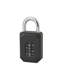 Lucchetto a combinazione Code-X, 4 cifre, interno, arco in acciaio, 45mm, nero - THIRARD