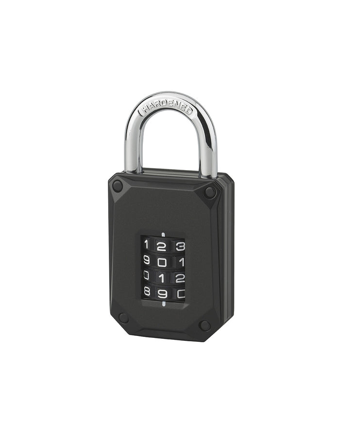 Lucchetto a combinazione Code-X, 4 cifre, interno, arco in acciaio, 45mm, nero - THIRARD