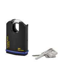 Lucchetto con chiave Federal Lock 720-P, acciaio, costruzione, arco protetto da molibdeno, 54mm, 2 chiavi, nero - THIRARD