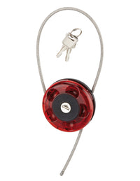 Lucchetto con chiave, interno, avvolgicavo, interno, acciaio inossidabile, rivestito in PVC, Ø0.75m, 2 chiavi - Serrurerie de Picardie