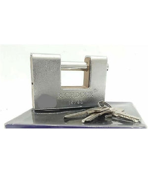 Lucchetto Corazzato Antiscasso 90mm Con 3 Chiavi Antifurto Corazzato         